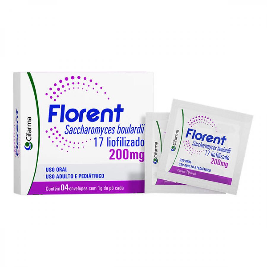 FLORENT 200MG COM 4 ENVELOPES - Drogaria Catarinense