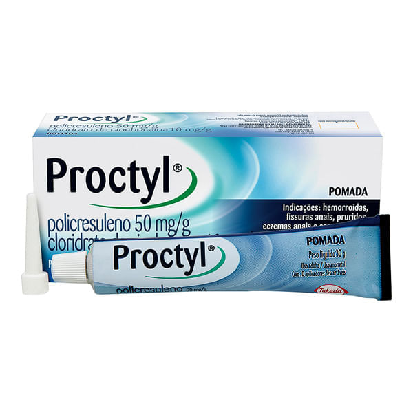 PROCTYL POMADA 30G COM 10 APLICADORES - Drogaria Catarinense
