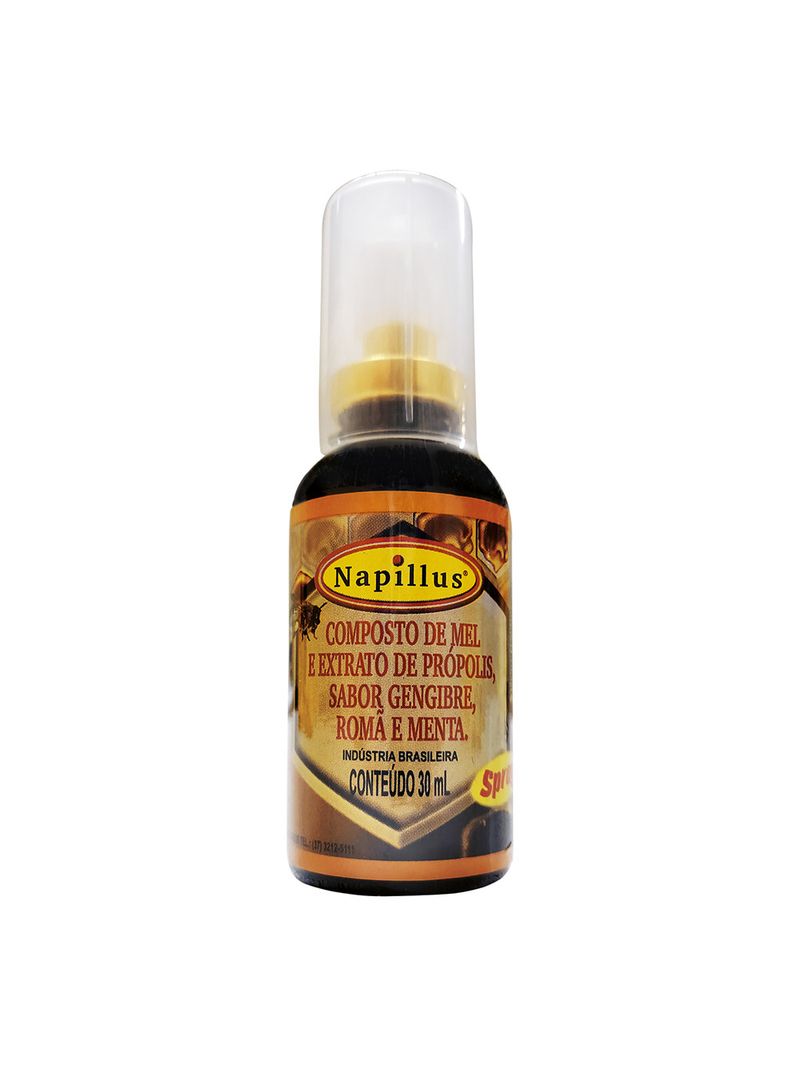Propolis-E-Mel-Napillus-30ml-Gengibre-roma-menta-Spray