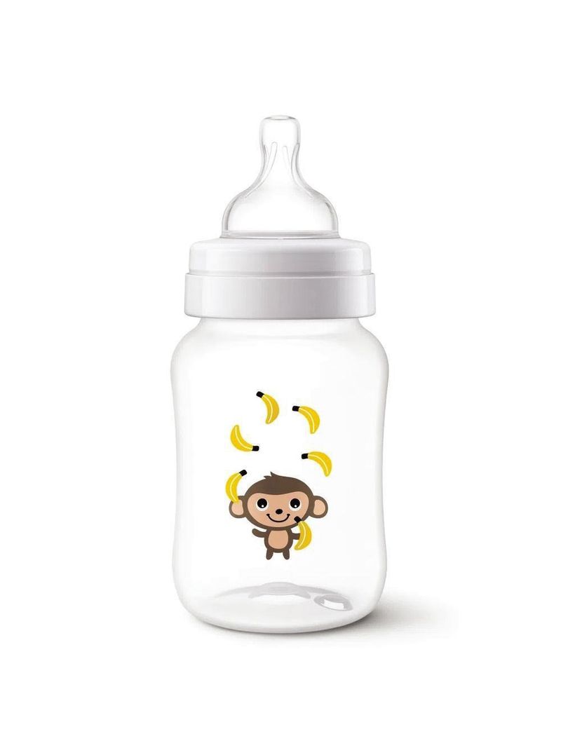 Mamadeira-Avent-Anti-colic-260ml-Macaco