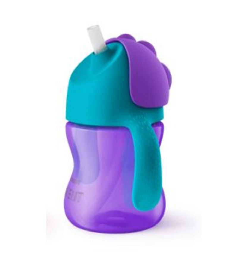 Copo-Avent-Dinossauro-200ml-Com-Canudo-Verde-E-Roxo