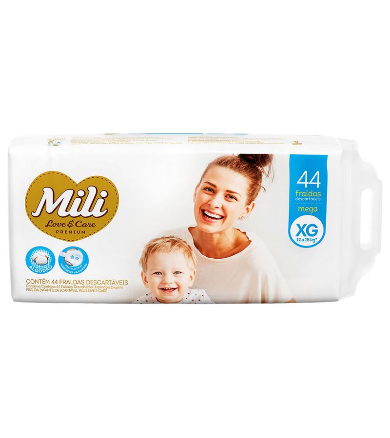 Fralda-Mili-Love-E-Care-Xg-Mega-Com-44-Unidades