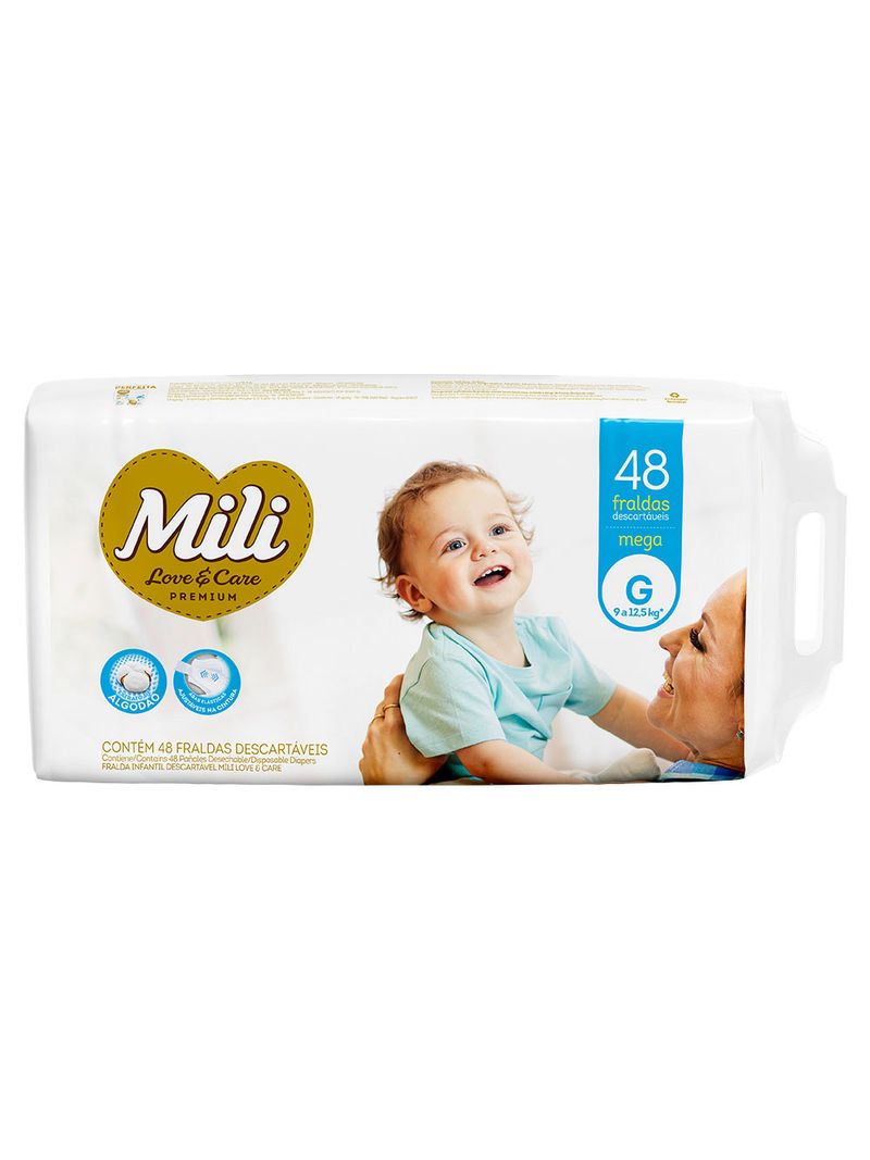Fralda-Mili-Love-E-Care-G-Mega-Com-48-Unidades