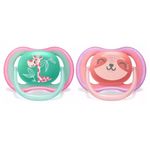 Chupeta-Avent-Ultra-Air-Decorada-Com-2-18--Meses-Rosa