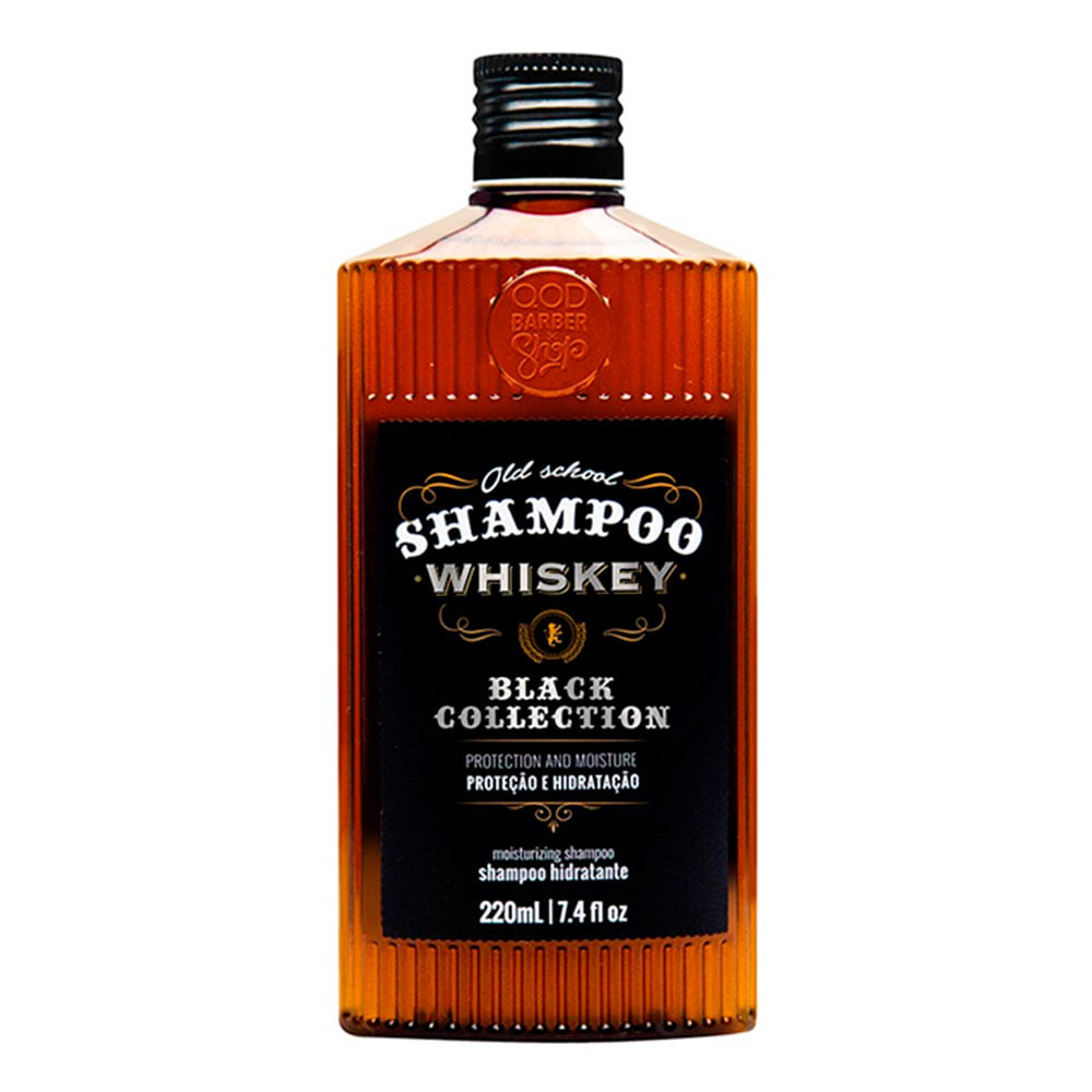 SHAMPOO BARBER SHOP WHISKEY QOD 220ML PROTECAO E HIDRATACAO