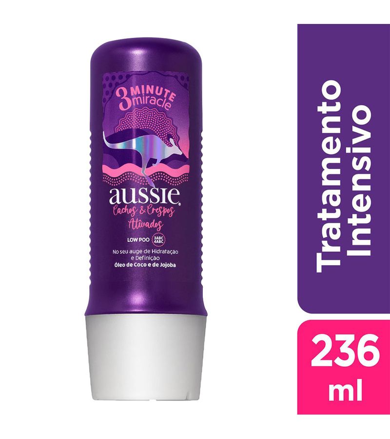 Creme-Para-Tratamento-Aussie-236ml-3-Minute-Cachos-E-Crespos