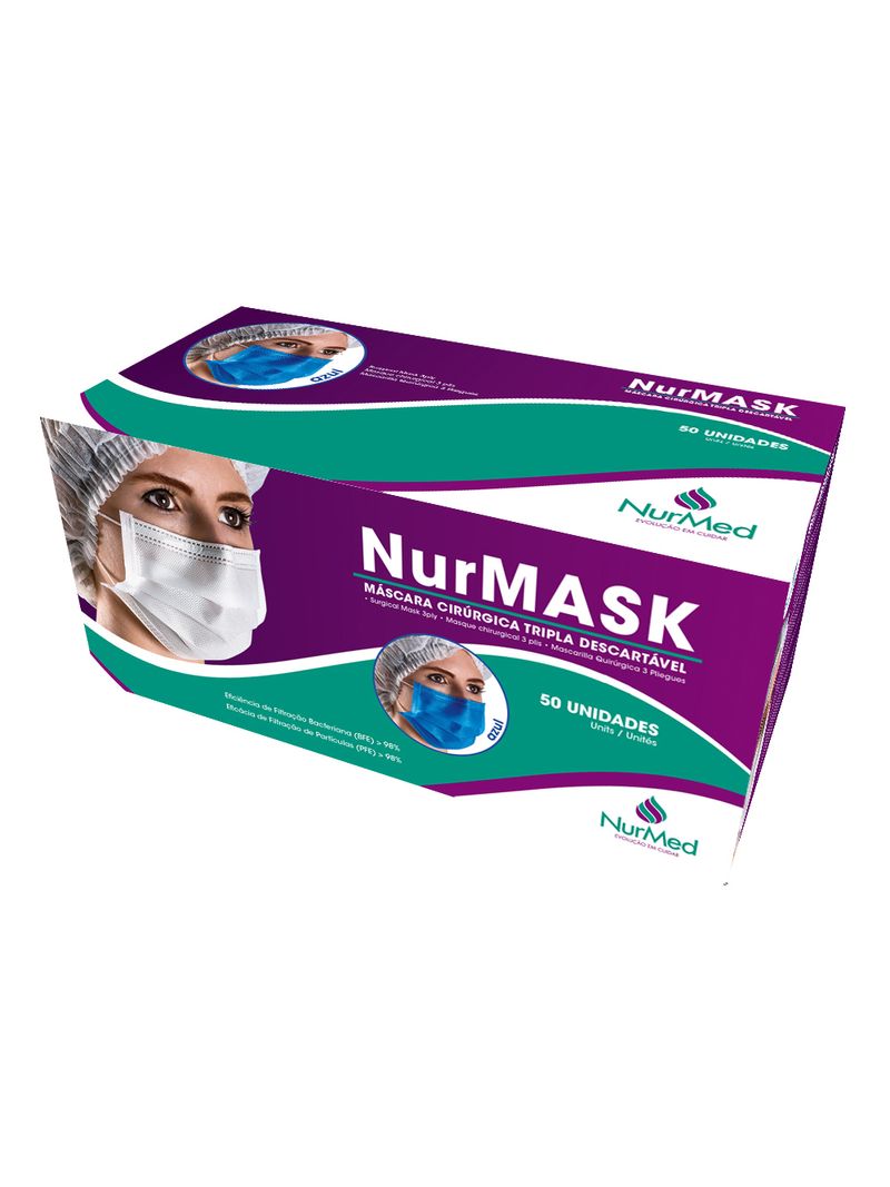 Mascara-Nurmask-Com-50-Tripla-Com-Elastico-Azul
