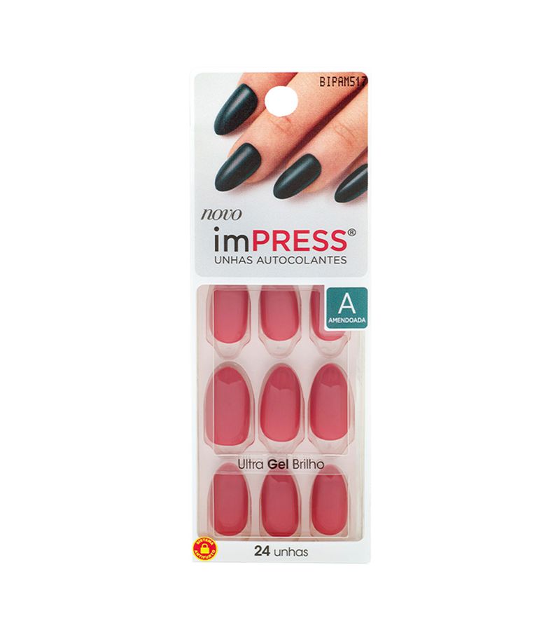 Unhas-Posticas-Kiss-New-York-Impress-Com-24-Rose-Quartz-Amendoada