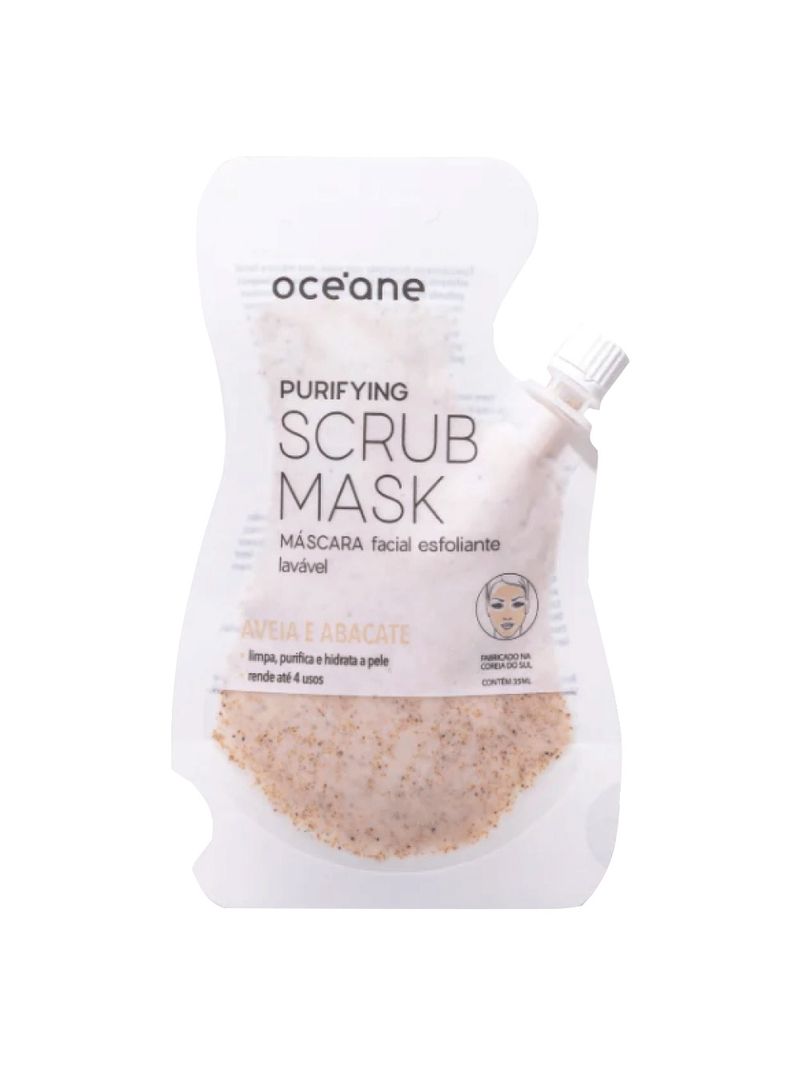 Mascara-Facial-Oceane-Esfoliante-Scrub-35ml-Aveia-Abacate