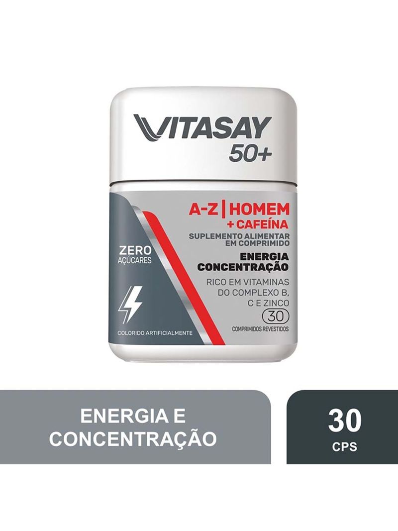 Vitasay-50--A-z-Homem---Cafeina-Com-30-Comprimidos-Revestidos