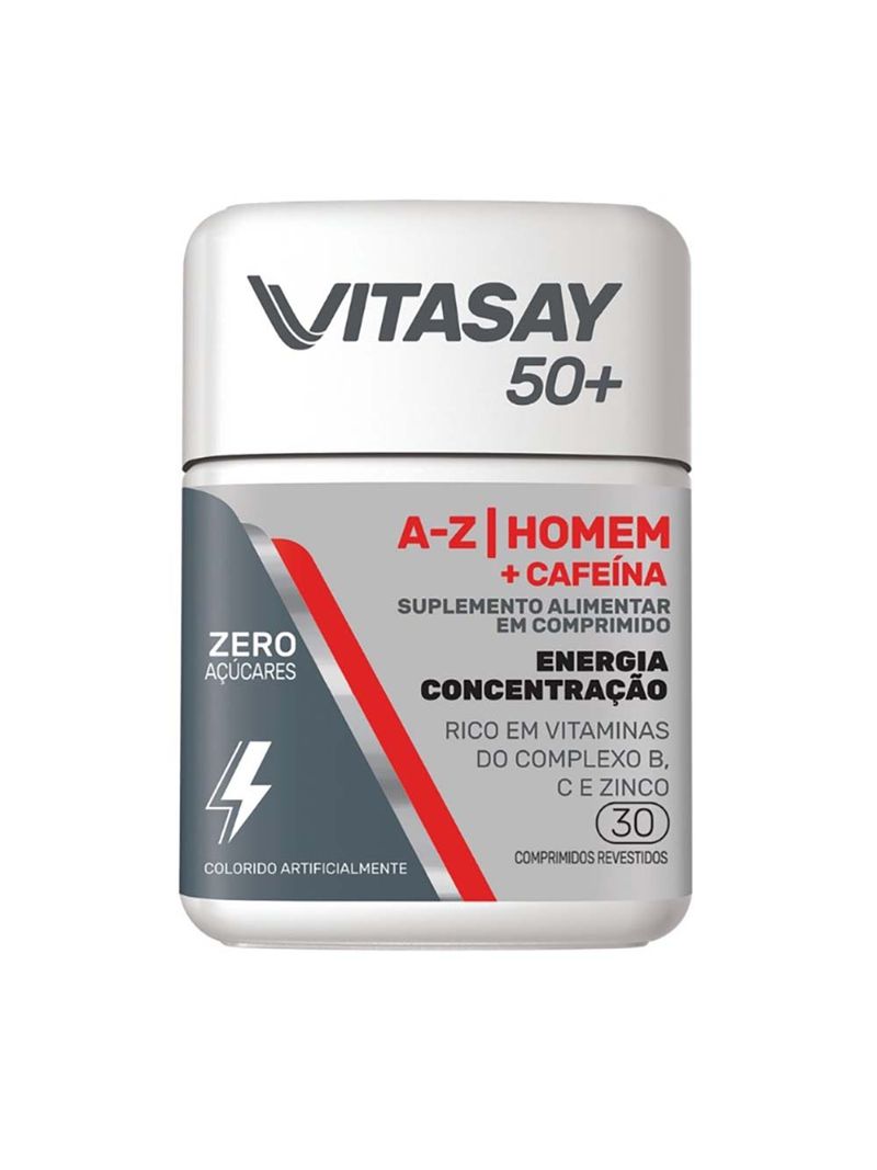 Vitasay-50--A-z-Homem---Cafeina-Com-30-Comprimidos-Revestidos