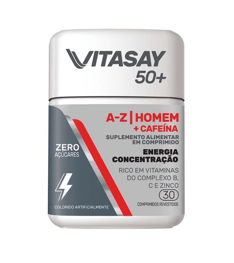 Vitasay-50--A-z-Homem---Cafeina-Com-30-Comprimidos-Revestidos