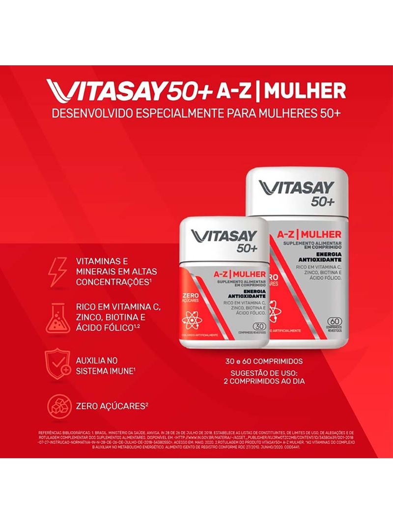 Vitasay-50--A-z-Mulher-Com-30-Comprimidos-Revestidos