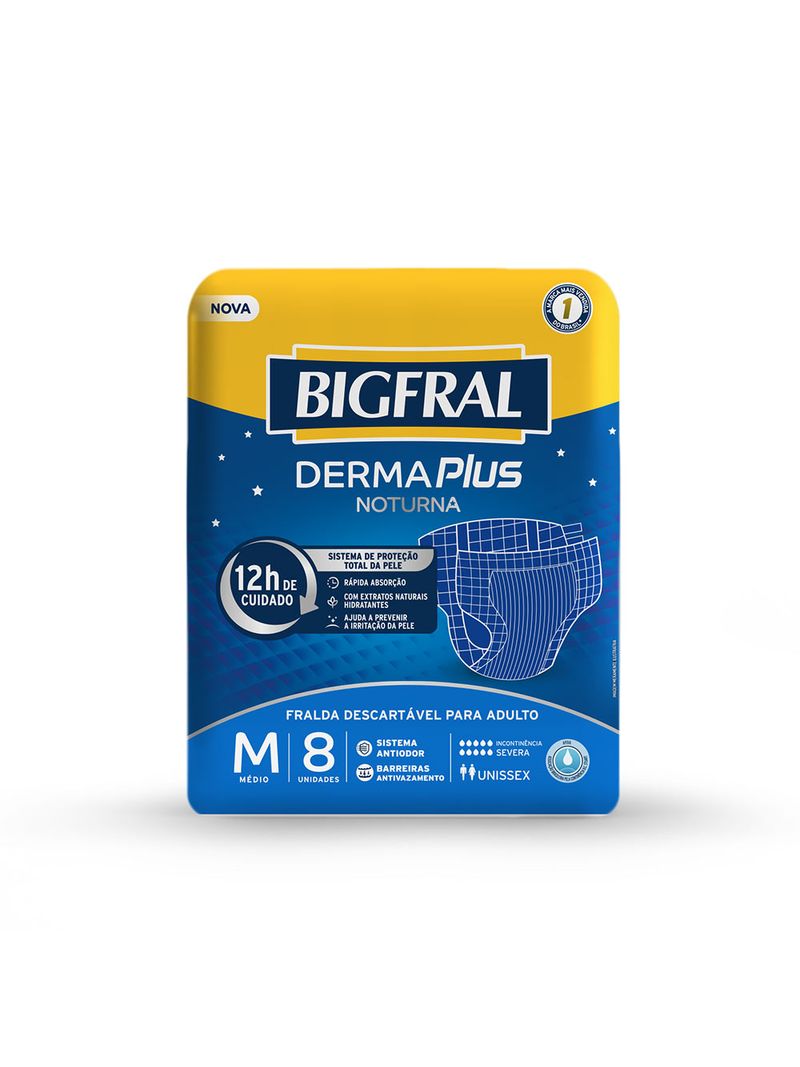 Fralda-Bigfral-Derma-Plus-Noturna-M-Com-8-Unidades