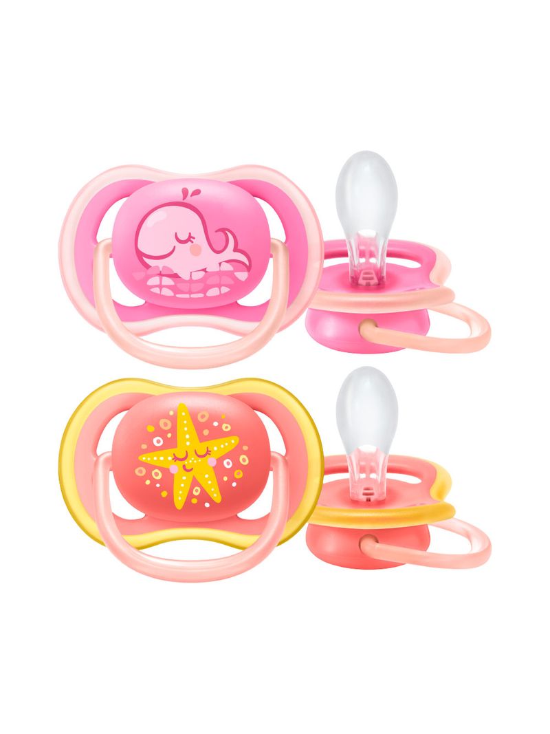 Chupeta-Avent-Ultra-Air-Com-2-Baleia-estrela-6-18-Meses