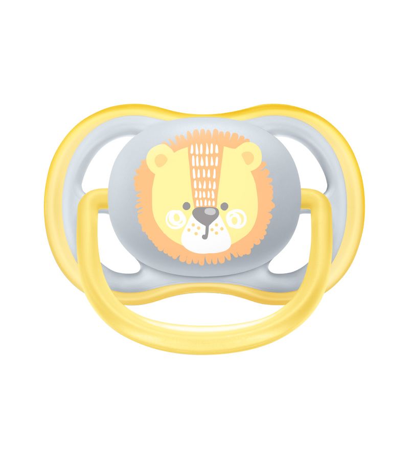 Chupeta-Avent-Ultra-Air-Com-2-Elefante-leao-0-6-Meses