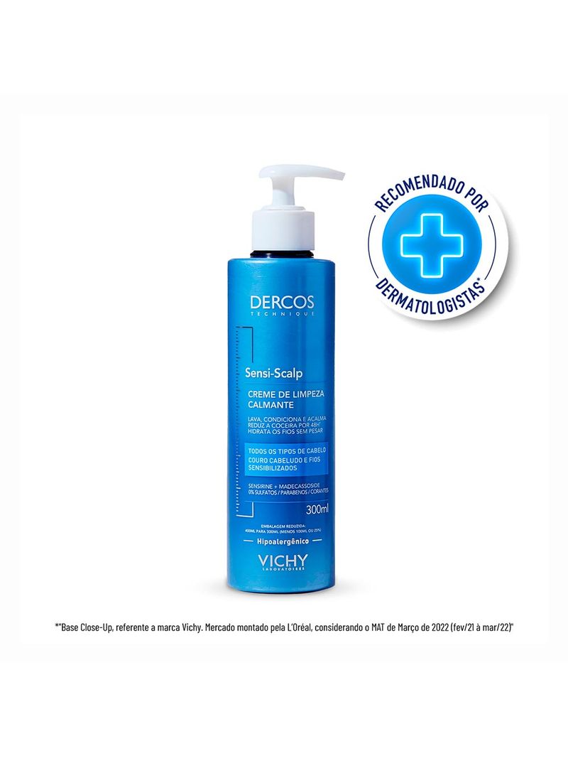 Vichy-Dercos-Sensi-scalp-Creme-De-Limpeza-300ml-Calmante