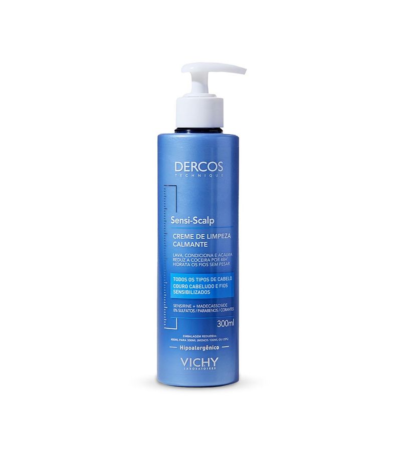 Vichy-Dercos-Sensi-scalp-Creme-De-Limpeza-300ml-Calmante