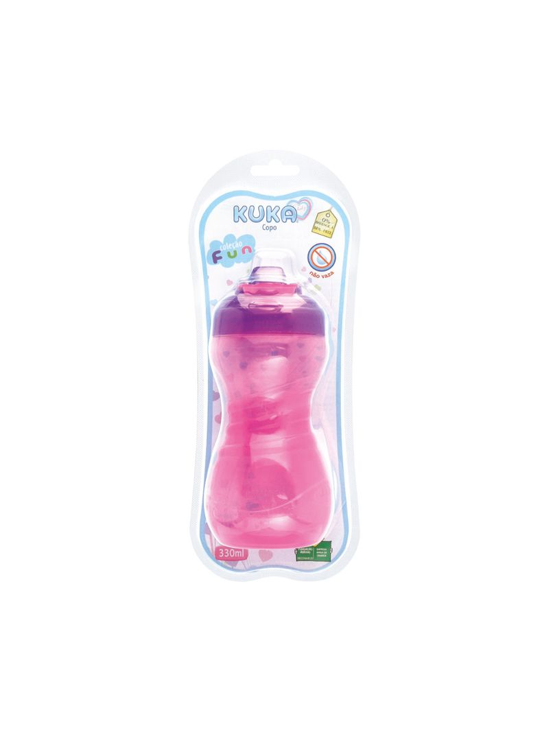 Copo-Kuka-Fun-330ml-Rosa