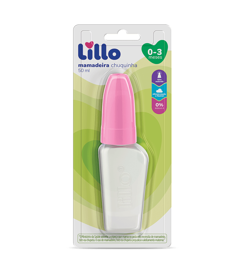 Mamadeira-Lillo-Miniform-Rosa-50ml