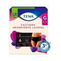 Calcinha Absorvente Tena Lavavel Com 1 Tamanho G Preta