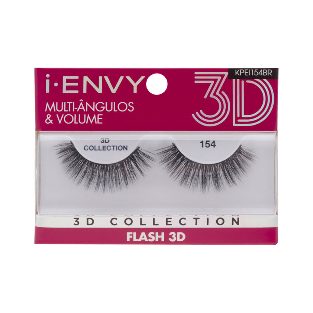 Cilios Posticos Kiss New York I Envy 3d Flash 154