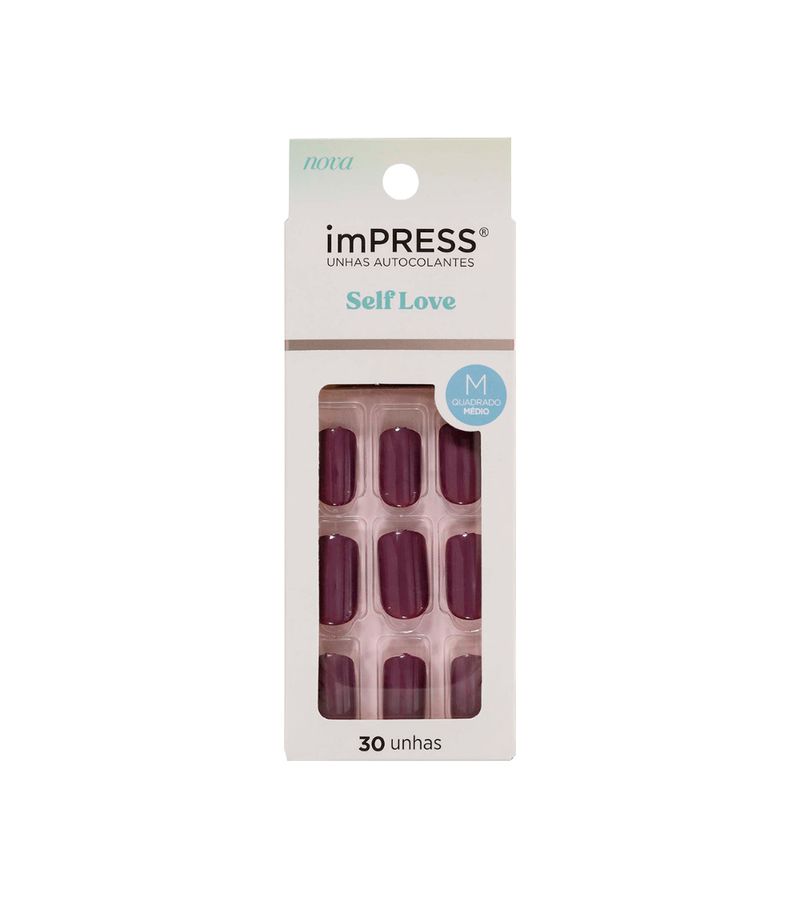 Unhas-Posticas-Kiss-Impress-Quadrado-Medio-Tea