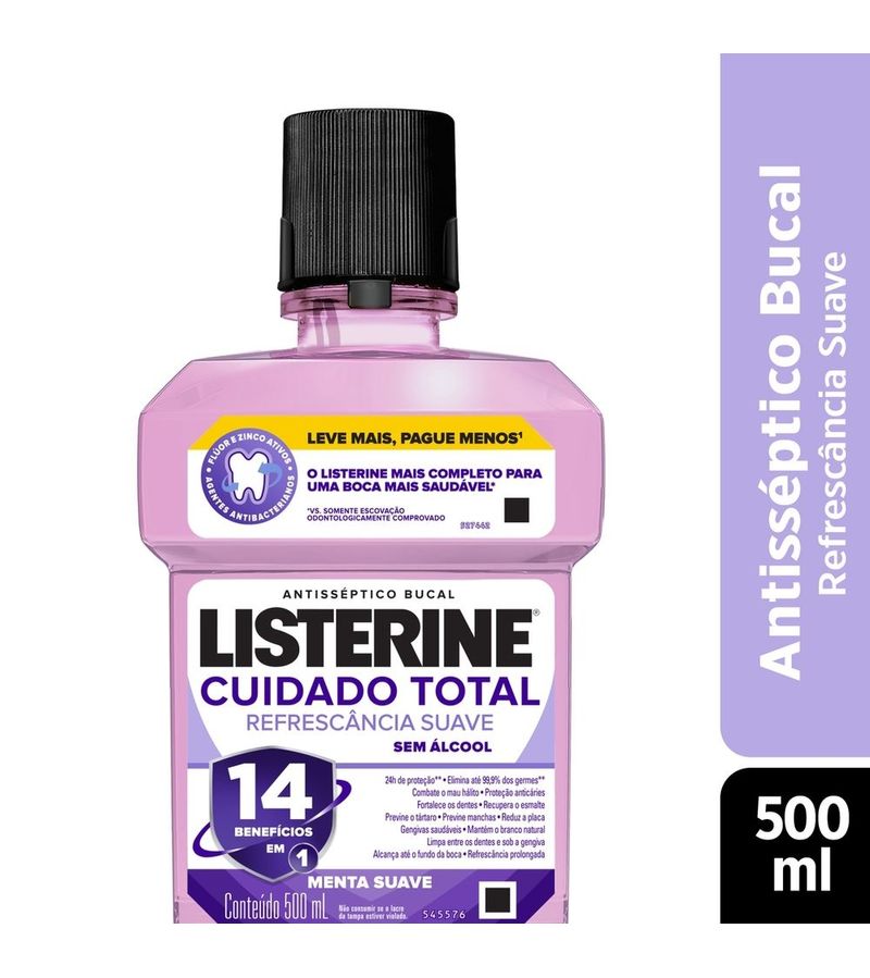 Listerine®-Cuidado-Total-14-Beneficios-Em-1-Enxaguante-Bucal-Sem-Alcool--500ml