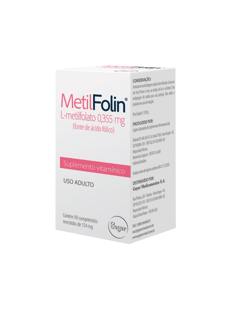 Metilfolin-Com-90-Comprimidos