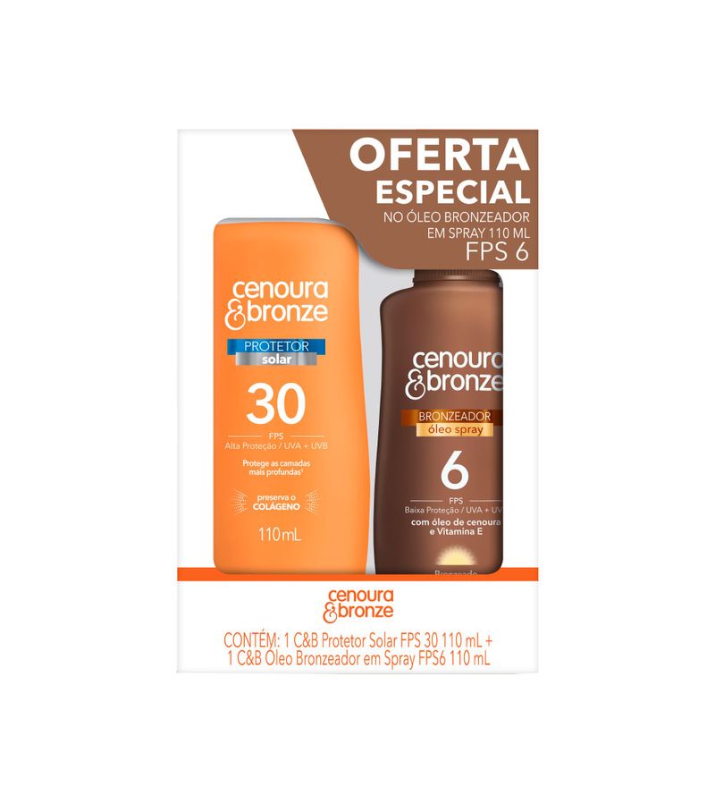 Protetor-Cenoura-E-Bronze-110ml-Fps30-110ml-Bronze-Especial