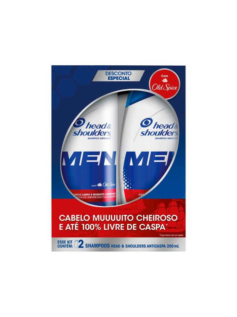 Shampoo-Head-Shoulders-Men-Com-2x200ml-Old-Especial