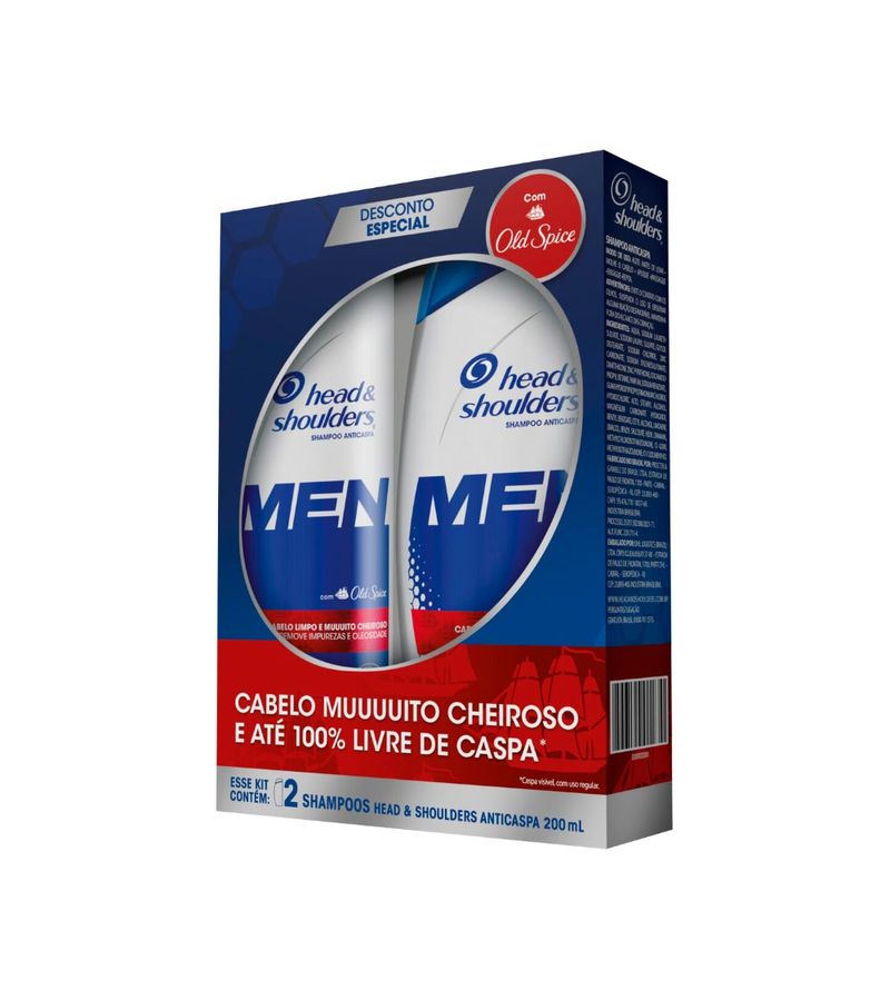 Shampoo-Head-Shoulders-Men-Com-2x200ml-Old-Especial
