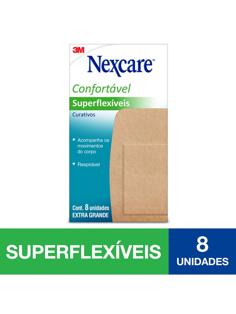 Curativos-3m-Nexcare-Superflexiveis-Com-8-Unidades