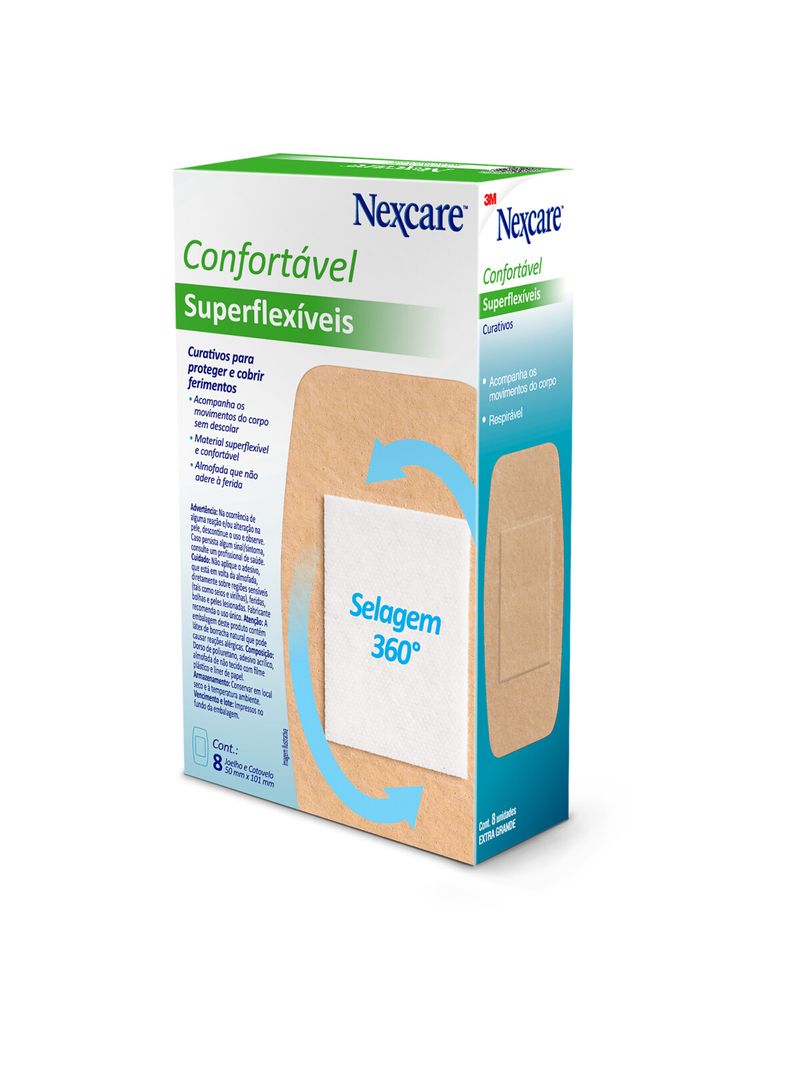Curativos-3m-Nexcare-Superflexiveis-Com-8-Unidades