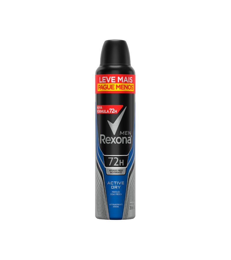 Desodorante-Rexona-Masculino-250ml-Leve-pague--Aerossol-Active-Dry--Especial