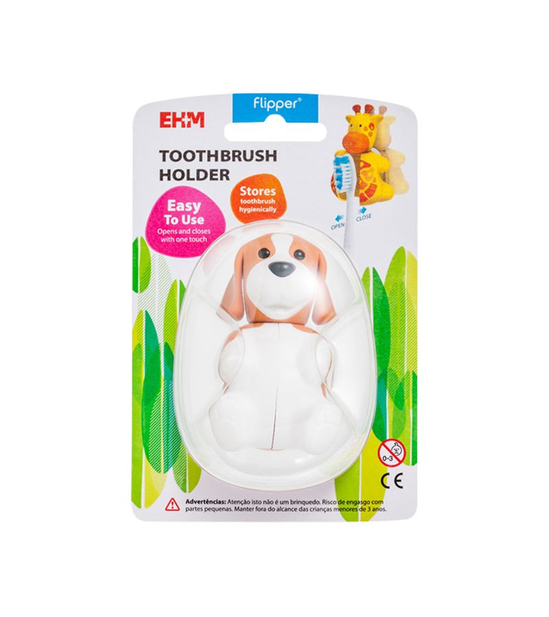Suporte-Para-Escova-Dental-Flipper-Com-1-Bichinho-Divertido
