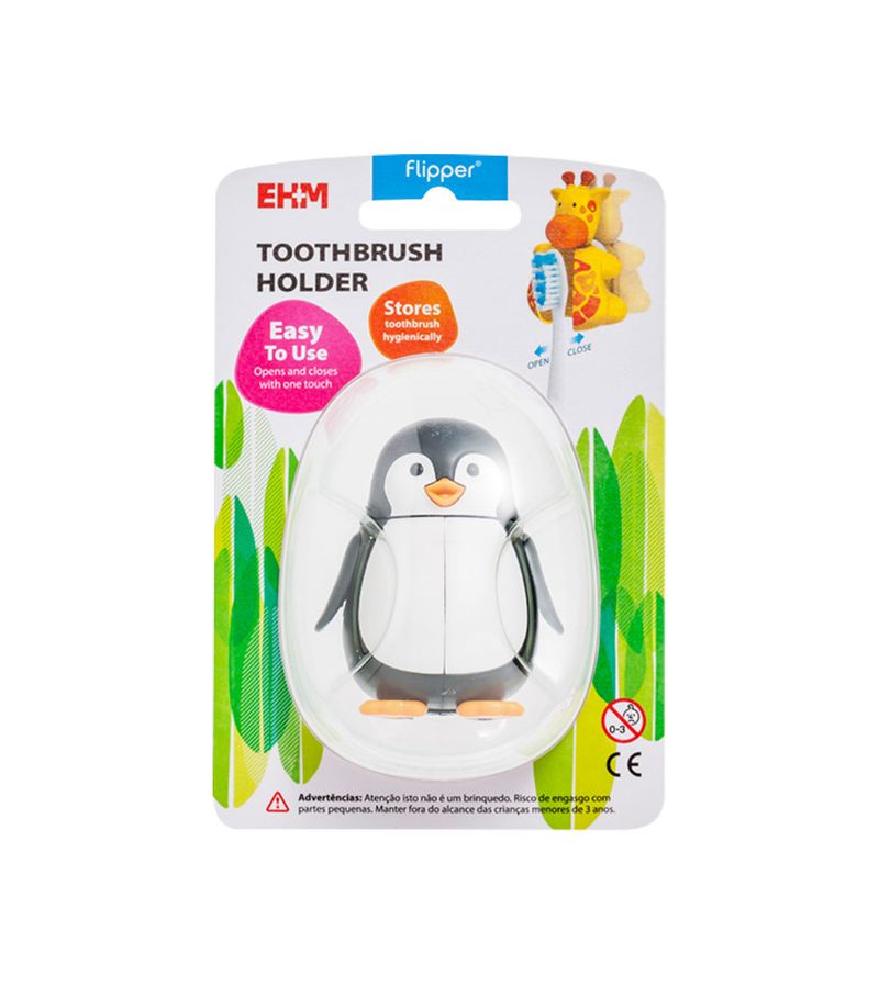 Suporte-Para-Escova-Dental-Flipper-Com-1-Bichinho-Divertido