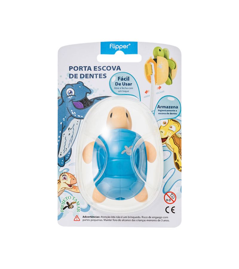 Suporte-Para-Escova-Dental-Flipper-Com-1-Bichinho-Divertido