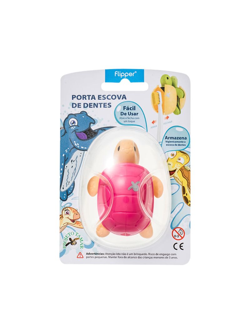 Suporte-Para-Escova-Dental-Flipper-Com-1-Bichinho-Divertido