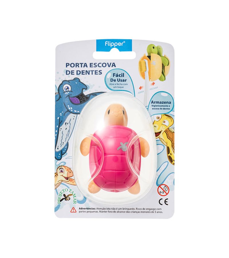 Suporte-Para-Escova-Dental-Flipper-Com-1-Bichinho-Divertido