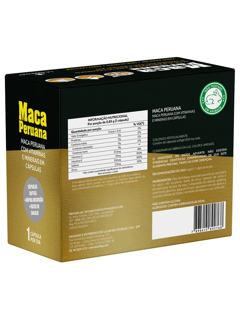 Maca-Peruana-Lasanday-Com-60-Capsulas-850mg