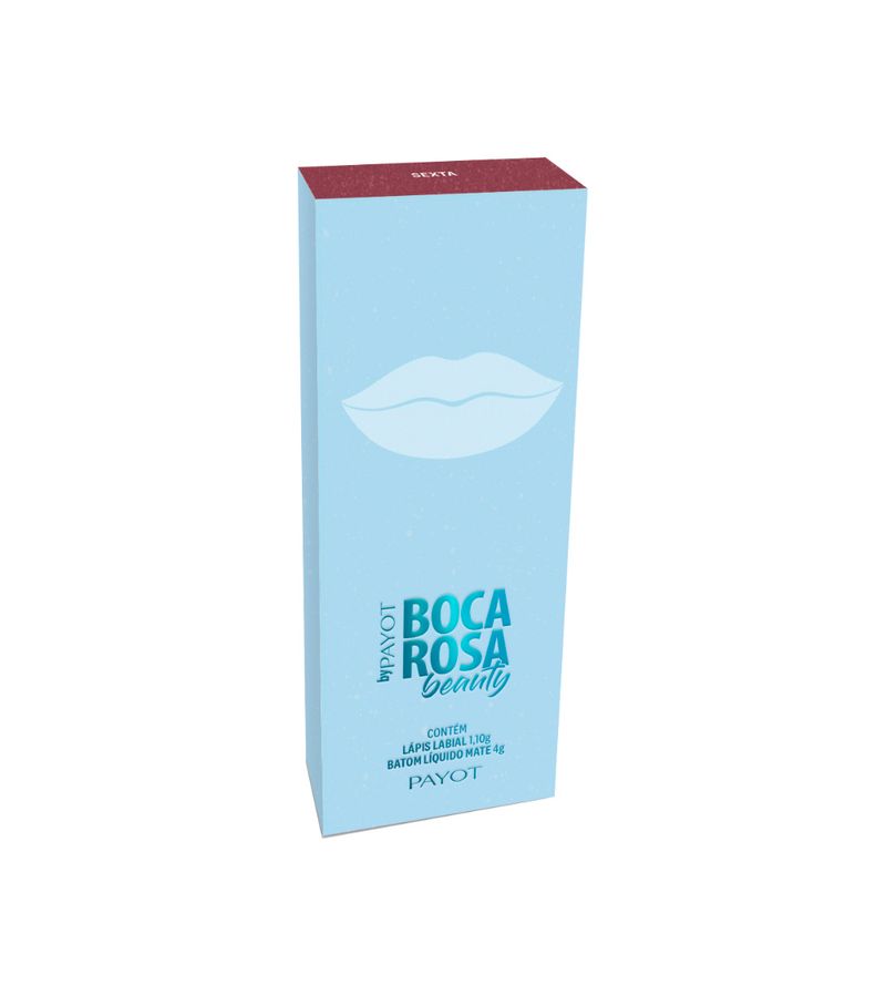 Batom-Payot-Liquido-Mate-E-Lapis-Para-Labios-Boca-Rosa-Sexta