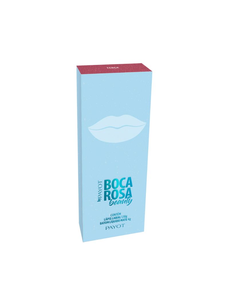 Batom-Payot-Liquido-Mate-E-Lapis-Para-Labios-Boca-Rosa-Terca
