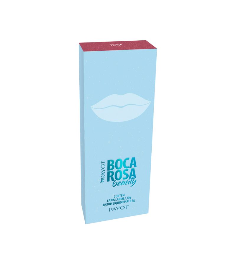 Batom-Payot-Liquido-Mate-E-Lapis-Para-Labios-Boca-Rosa-Terca