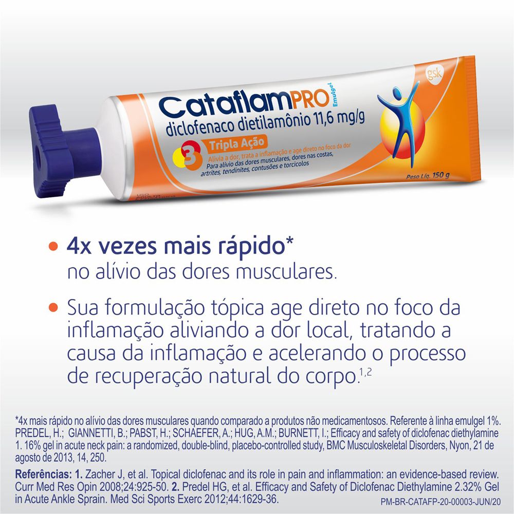 CATAFLAM PRO EMULGEL 150G - Drogaria Catarinense