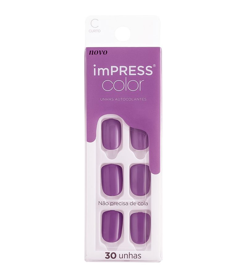 Unhas-Posticas-Kiss-New-York-Impress-Color-Lilac-Sky