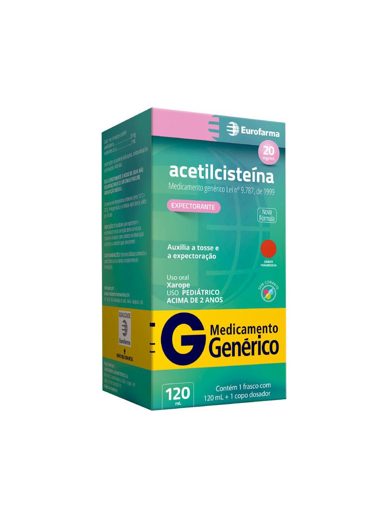 Acetilcisteina-Eurofarma-120ml-Xarope-Ad-20mg-ml-Generico