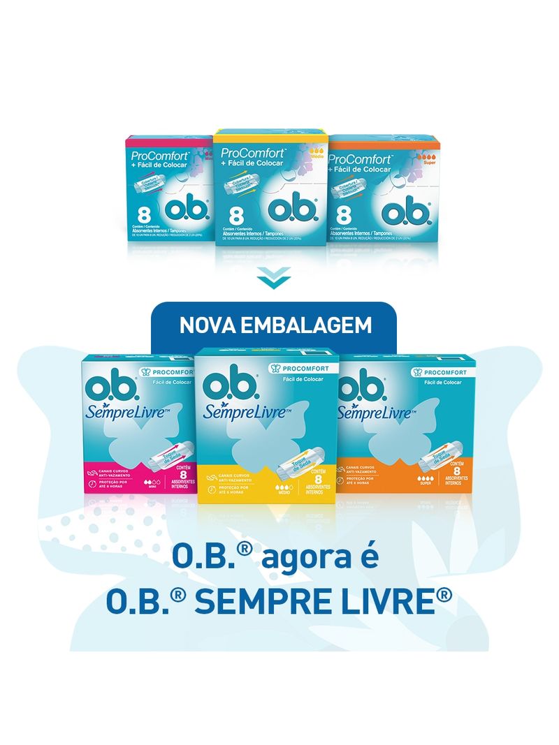 Absorvente-O.b.-Interno-Procomfort-Com-8-Medio-Sem-Aplicador