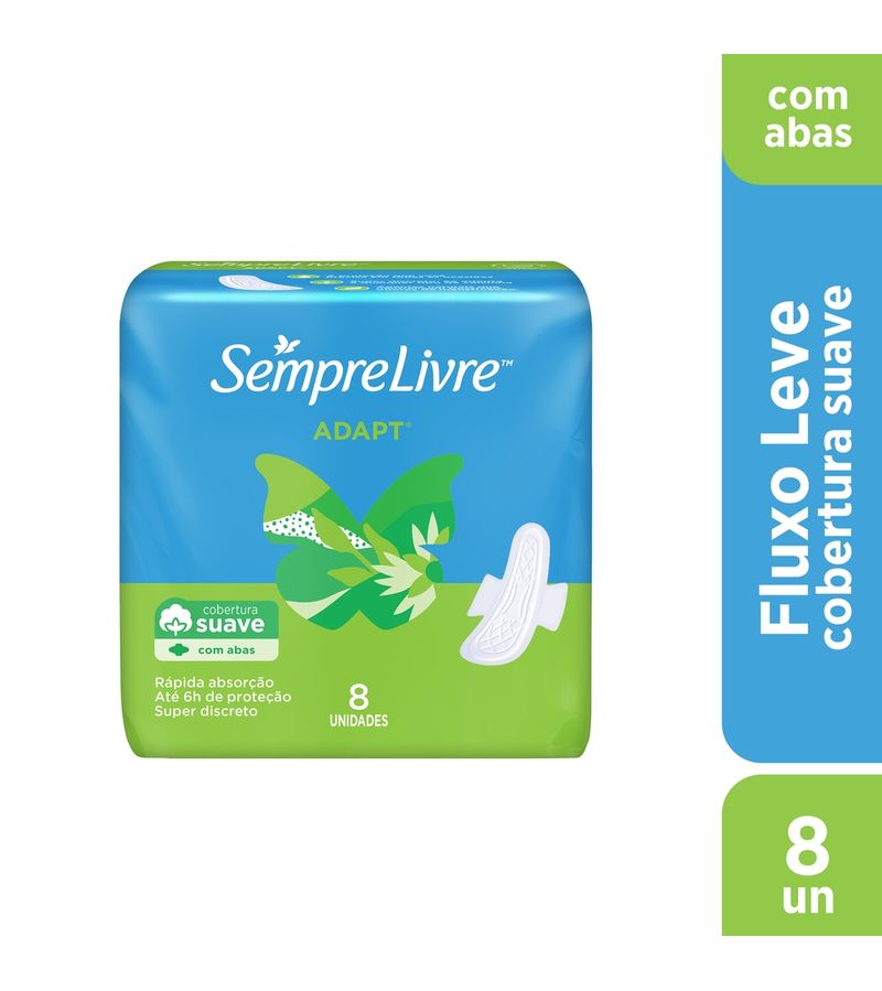 Absorvente-Sempre-Livre-Adapt-Suave-Com-Abas-8-Unidades