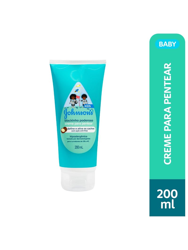 Creme-Para-Pentear-Johnson-Kids-200ml-Blackinho-Poderoso